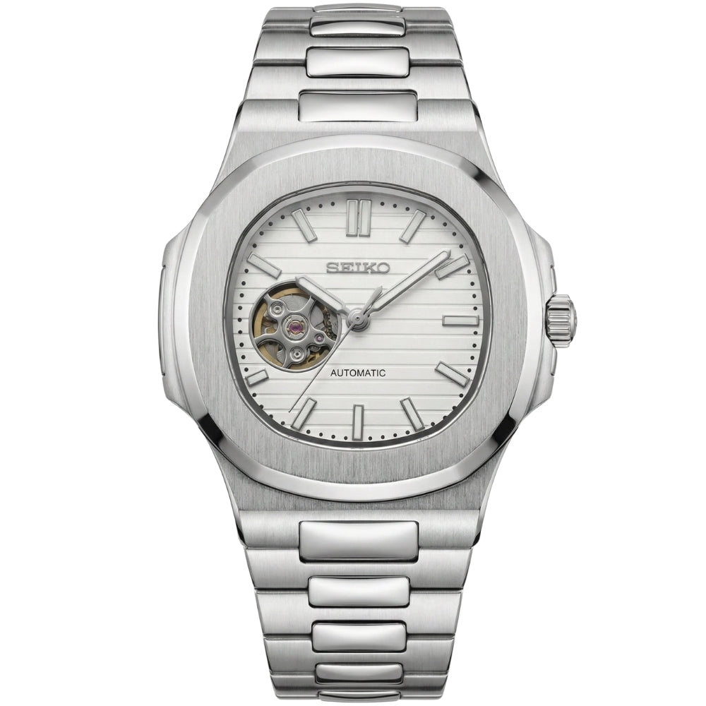 トップス SATOKA open Heart SILLNAUT OPEN HEART WHITE MOD – Sillvento Watches