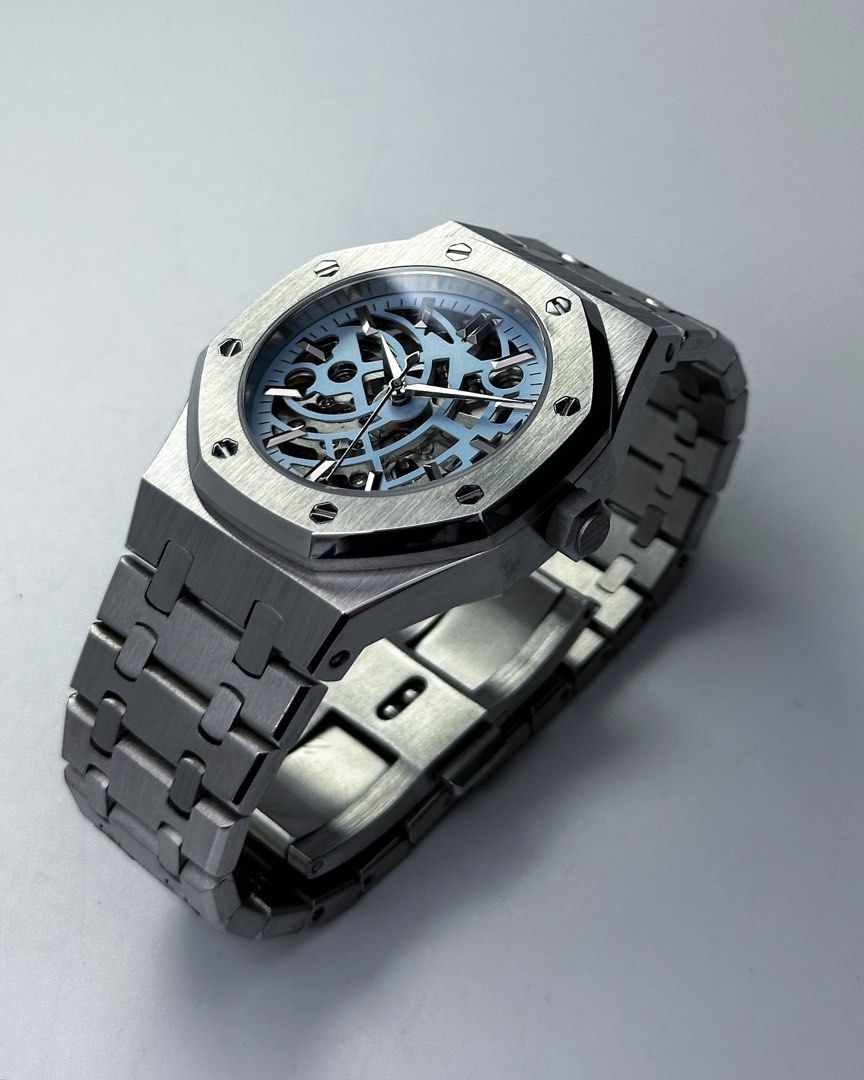 ROYAL OAK BABY BLUE SKELETON MOD