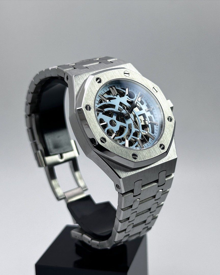 ROYAL OAK BABY BLUE SKELETON MOD