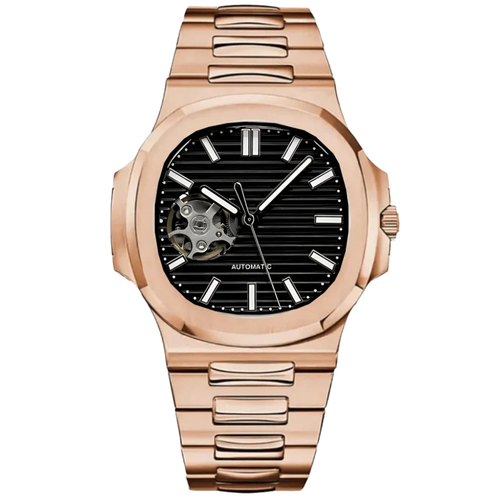 SILLNAUT ROSE GOLD OPEN HEART BLACK MOD