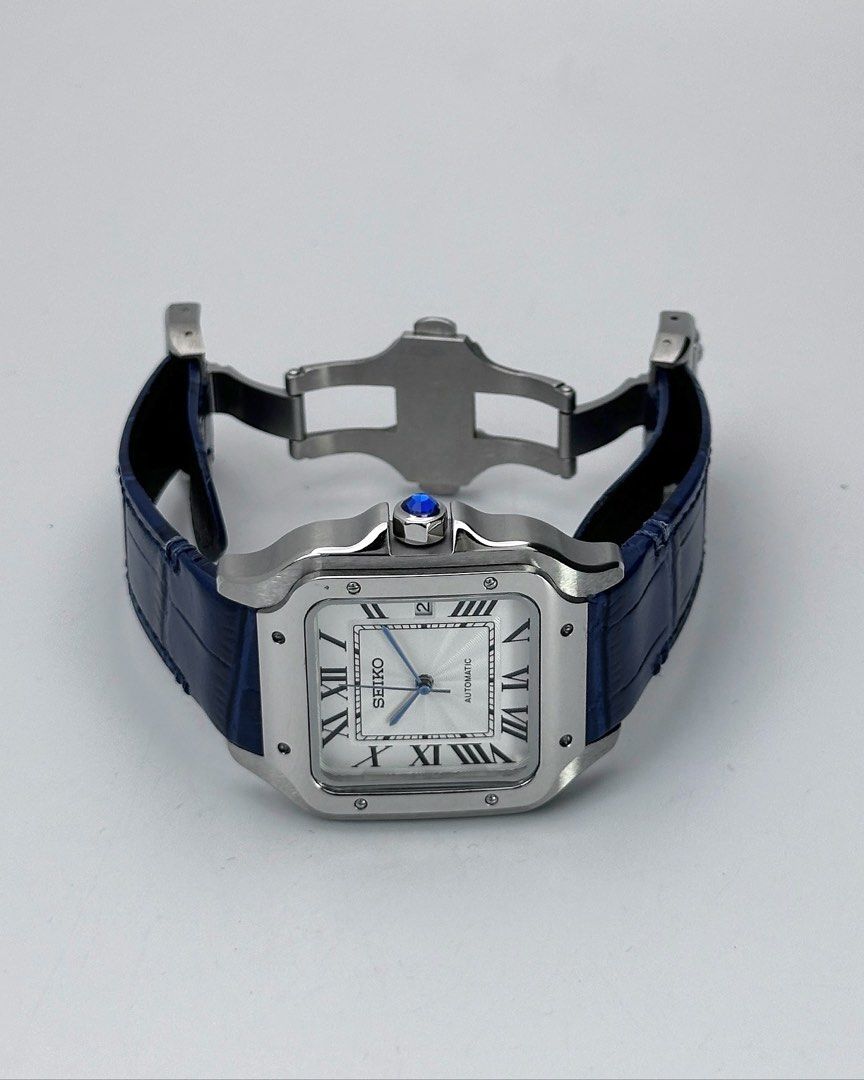 SILLVANTOS WHITE (BLUE LEATHER STRAP) MOD
