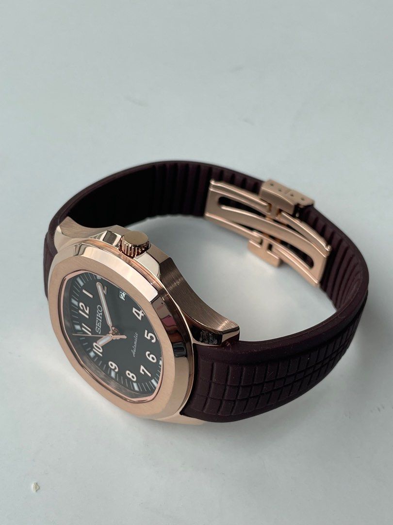AQUANAUT MOD ROSE GOLD BROWN