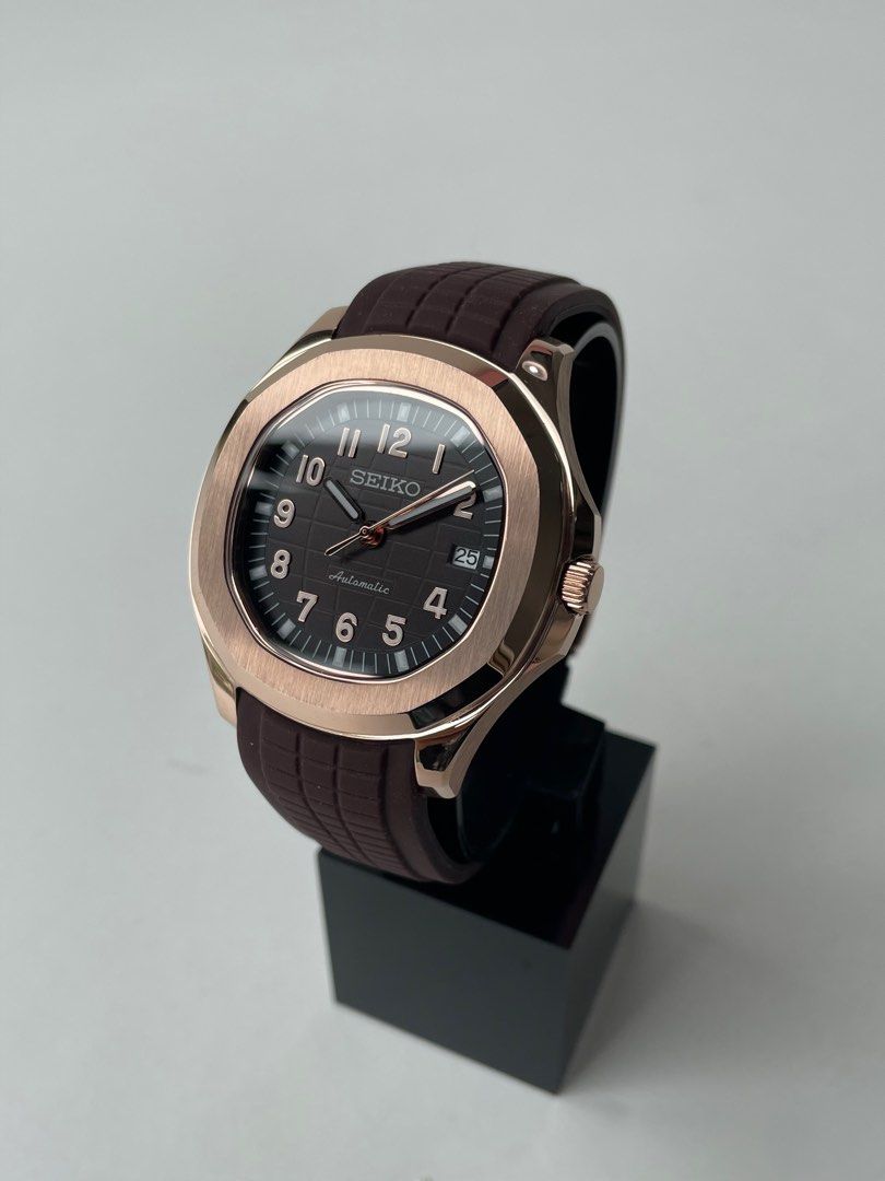 AQUANAUT MOD ROSE GOLD BROWN
