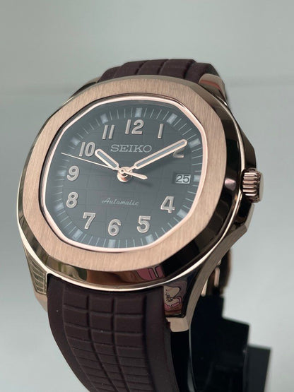 AQUANAUT MOD ROSE GOLD BROWN