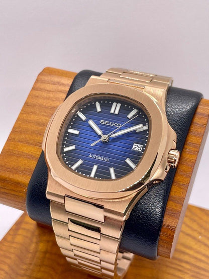 SILLNAUT MOD ROSE GOLD ( BLUE DIAL )